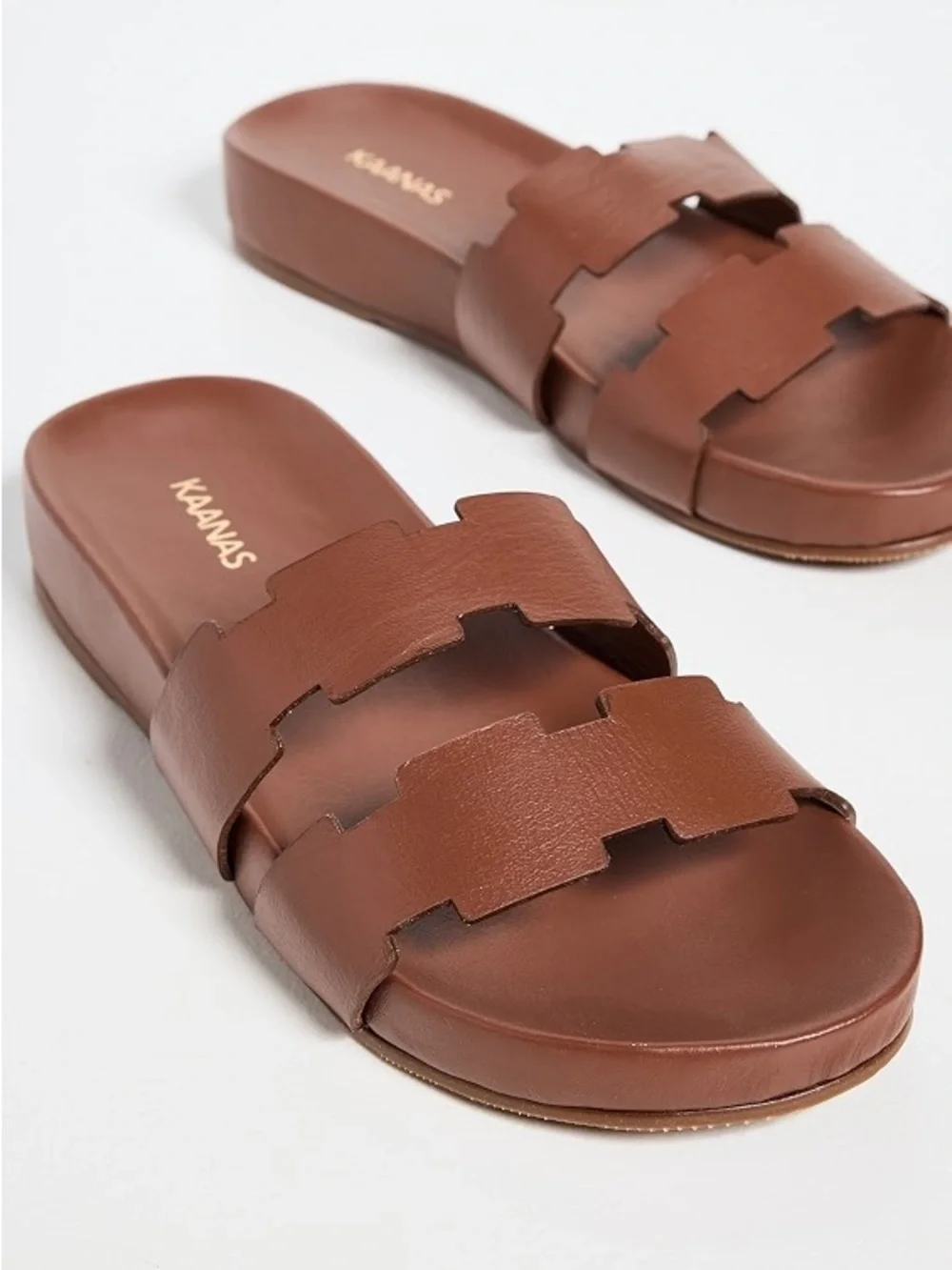 Kaanas Alexandria Geo Ladder Double-Band Slide Sandals